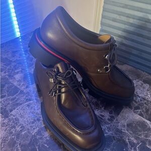 Christian Louboutin Brown Leather Oxfords